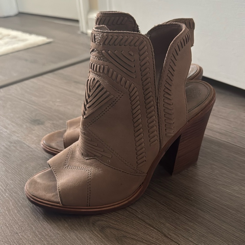Vince Camuto Open Toe Booties